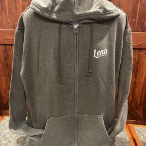 Logo Green Zip Hoodie